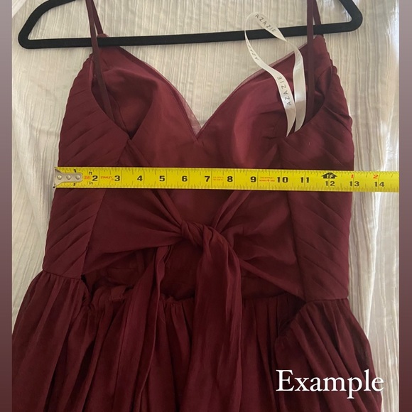 Azazie Gracie Bridesmaid Dress in Cabernet - Picture 11 of 12